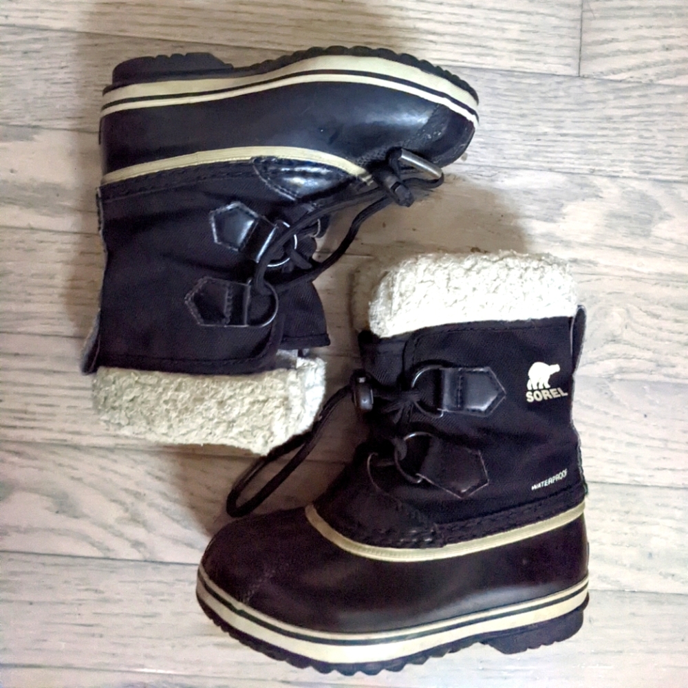Sorel Yoot Pac waterproof faux fur boots, boy's 10